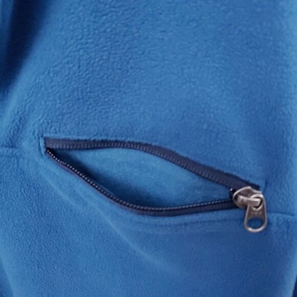 32 Degrees Mock Neck Fleece Sweatshirt Blue Size 14 - Picture 5 of 8